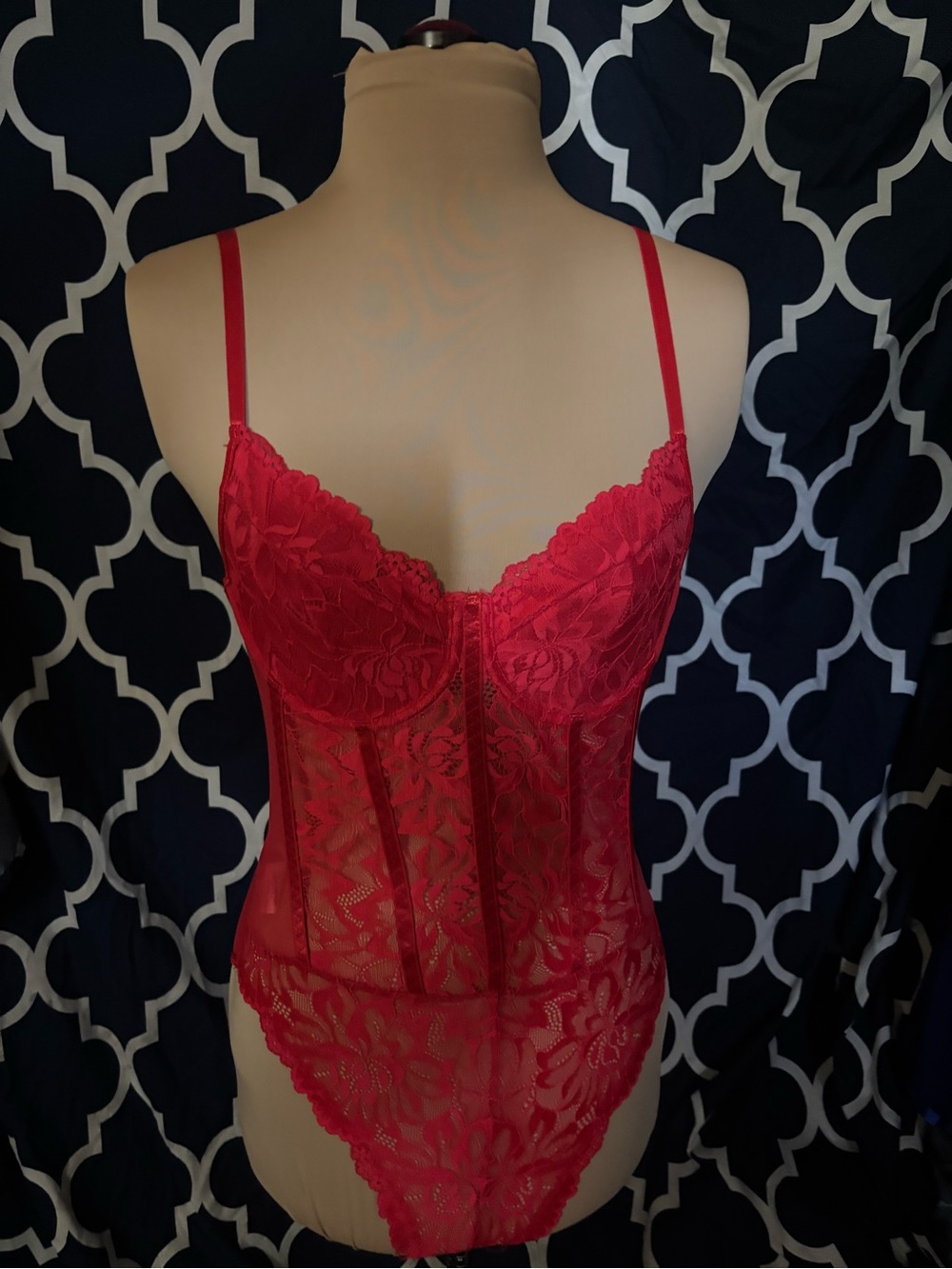 Red Lace  Bodysuit Shapewear